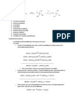 Mechanism and Reaction Pathways, General Process Pathway and Separation, K Values, Byproducts