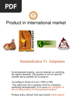 Product in International Market