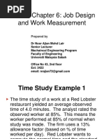 Tutorial Chapter 6 Job Design and Work Measurement