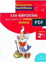 110 Ejercicios para Mejorar La Comprension Lectora Santillana