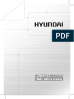 Zidni Klima Uredjaj-Upute Za Ugradnju Hyundai