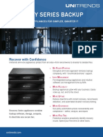 Recovery Series Backup Appliances DataSheet