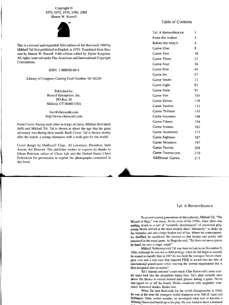Mikhail Tal, PDF, Chess Titles