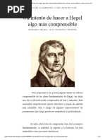 Un Intento de Hacer a Hegel Algo Más Comprensible