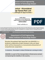 First High-Speed Rail Link in India: Some Thoughts On Challenges and Opportunities