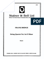 Frank Bridge String Quartet No 1 in E Minor
