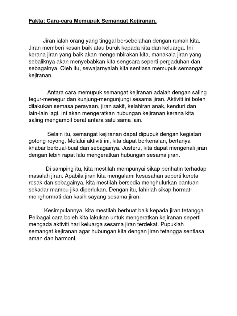 Contoh Karangan Pdf