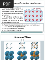 Aula 6- Estrutura Cristalina Dos Metais