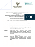 Pkpu 10 Tahun 2018 Sosialisasi, Pendidikan Pemilih, dan Partisipasi Masyarakat dalam Penyelenggaraan Pemilihan Umum	