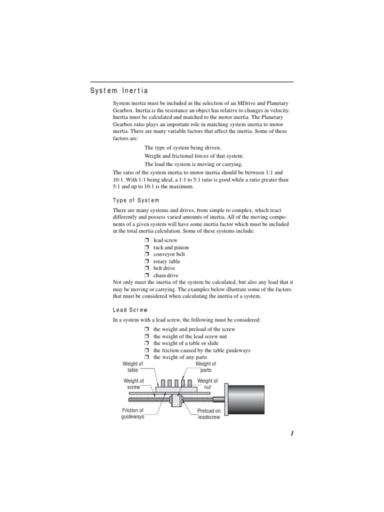 Gearbox Inertia PDF Belt (Mechanical) Transmission (Mechanics)