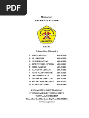 1 Makalah Manajemen Konflik Fix