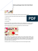 Tutorial Cara Membuat Gantungan Kunci Dari Kain Flanel