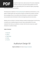 Movie Theater Design Guidelines | PDF | Nature