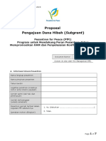 Dana Hibah - Template Proposal Checklist