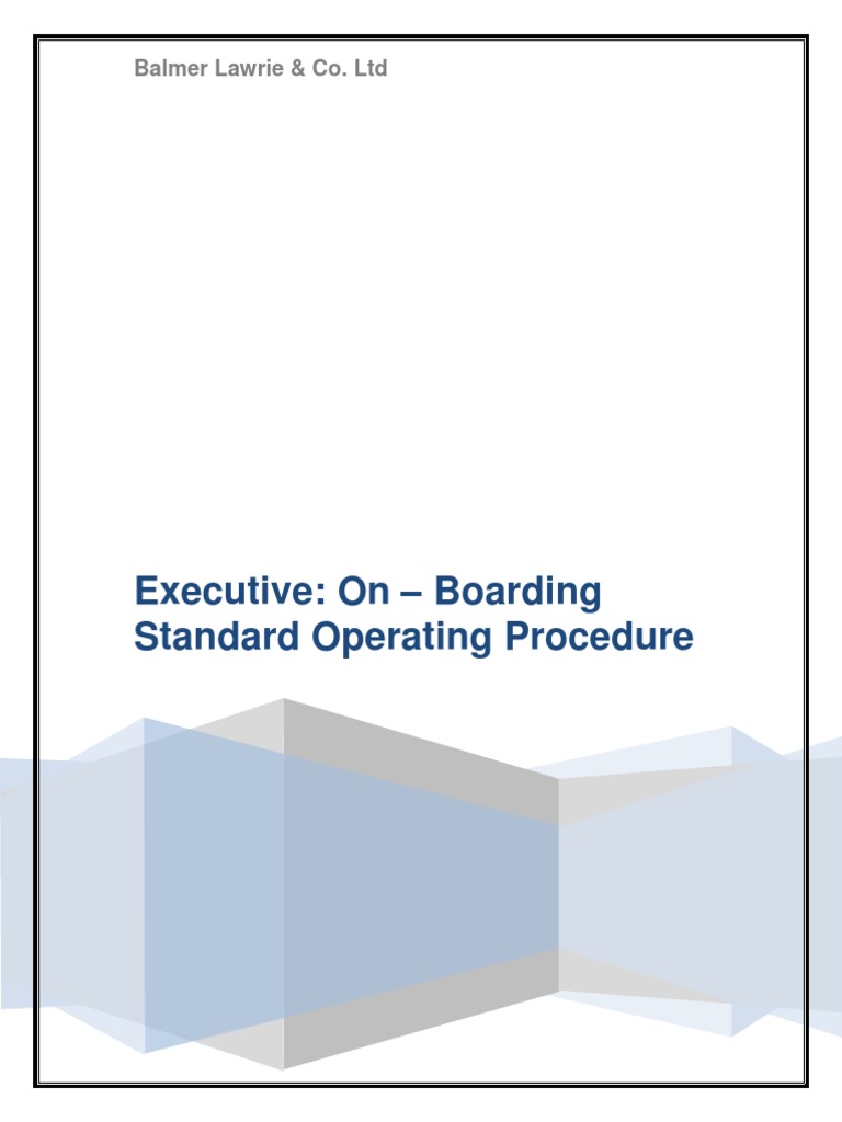 Employee Onboarding Sop Identity Document Human Resource Management