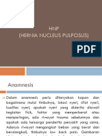 HNP (Hernia Nucleus Pulposus)