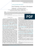 The Effect of Agricultural Technology On The Speed of Development