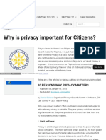 Why Is Privacy Important For Citizens PDF