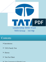Leadership With Trust: TATA Group टा टा समूह