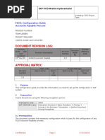 Document Revision Log:: FICO: Configuration Guide Accounts Payable Process