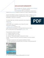 Conectarse A Internet Con El Movil Vía Bluetooth PC