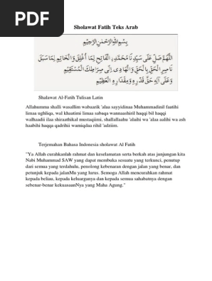 Sholawat Fatih