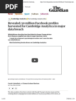 Revealed: 50 Million Facebook Profiles Harvested For Cambridge Analytica in Major Data Breach