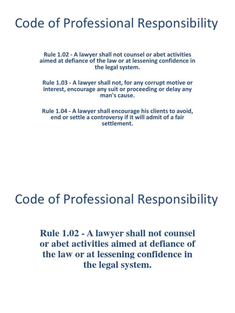 Code of Professional Responsibility Notary Public Lawyer