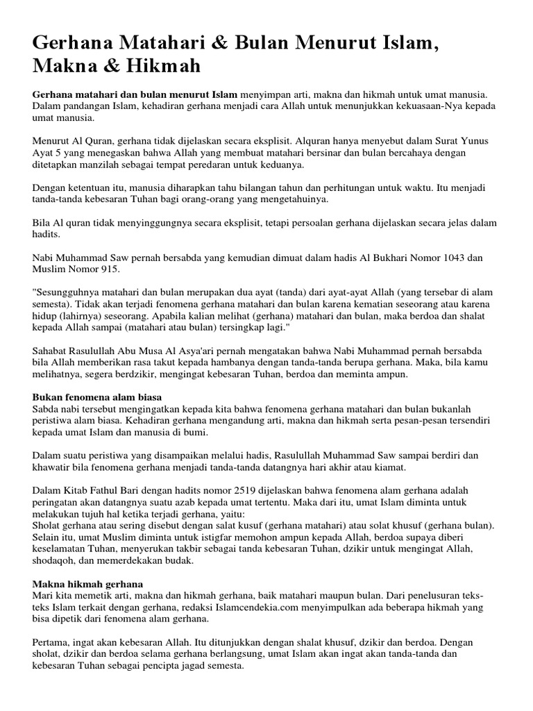 Gerhana Matahari Pdf
