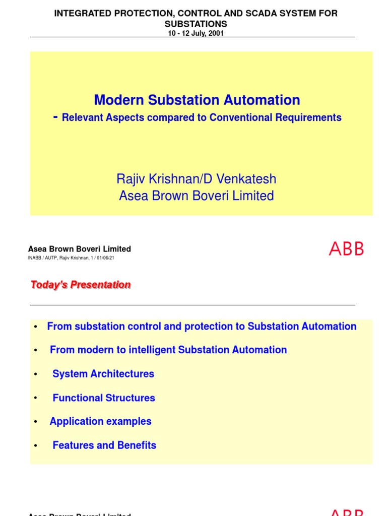 03 Modern Substation Automation | PDF | Electrical Substation | Automation