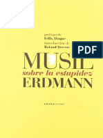 R. Musil & Erdman - Sobre La Estupidez (Prologos - F.Duque y R.Breeur) PDF