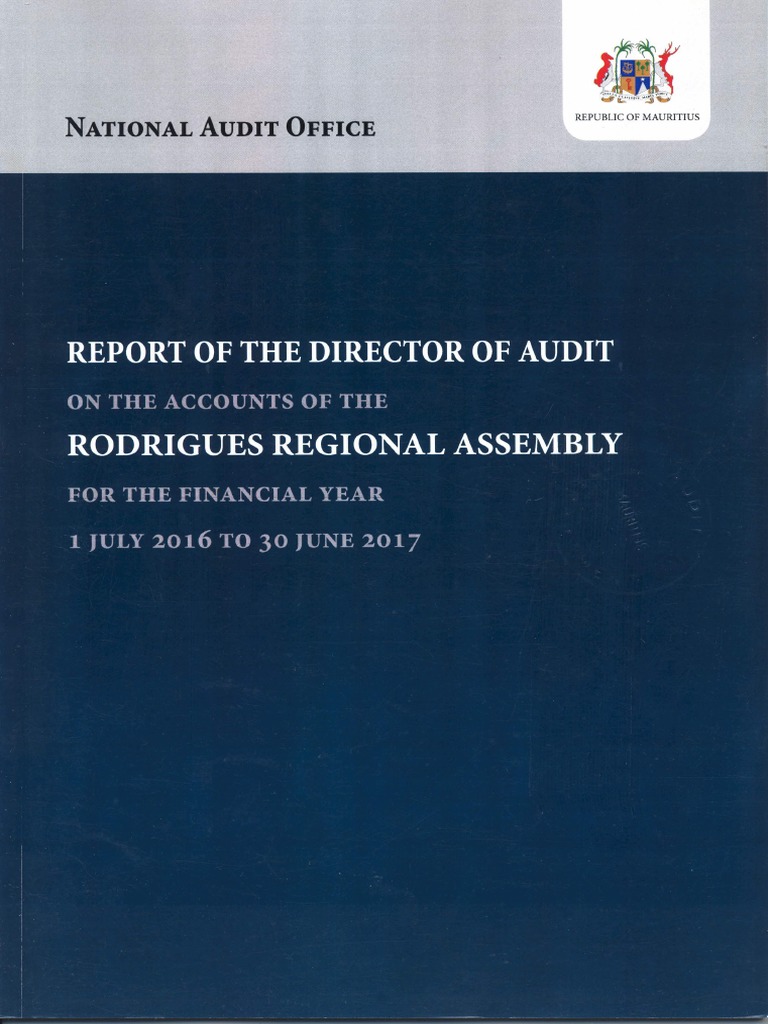 Audit Report On Rodrigues Regional Assembly For The Period 1st July ...