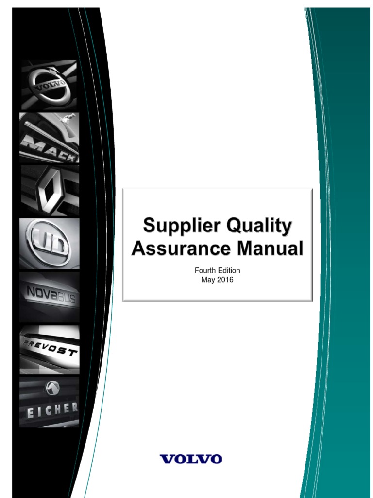 Volvo Supplier Quality Assurance Manualpdf PDF Economic Sectors