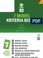 7 Model Kriteria Bisnis
