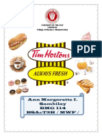 Case 6 Tim Horton's