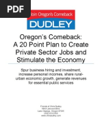 Download Oregons Comeback A 20 Point Plan to Create Private Sector Jobs and Stimulate the Economy by esherred SN37493998 doc pdf