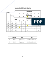 Laboratory Timetable For Semester 6, 2pm - 5 PM: Monday Monday Subgroups