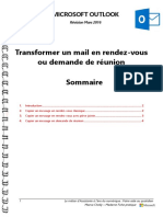 Microsoft Outlook - Transformer Un Mail en Rendez-Vous Ou Demande de Réunion