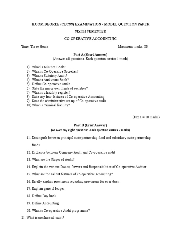 7 CoOperative Accounting PDF Deposit Account Banks