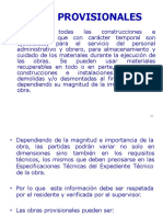 Obras provisionales y trabajos preliminares en construcción