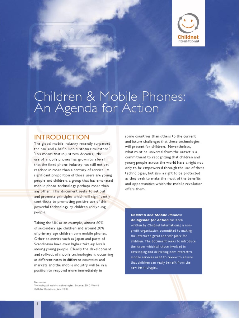 Children and Phone | PDF | Mobile Phones | Internet