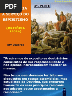 Oratória a Serviço Do Espiritismo - Slides