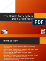 The Double Entry System - Debit Credit Rules