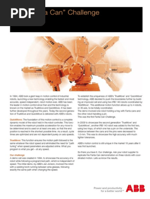 3028 10 Datenblatt Fanta Can Challenge PDF Robot Robotics