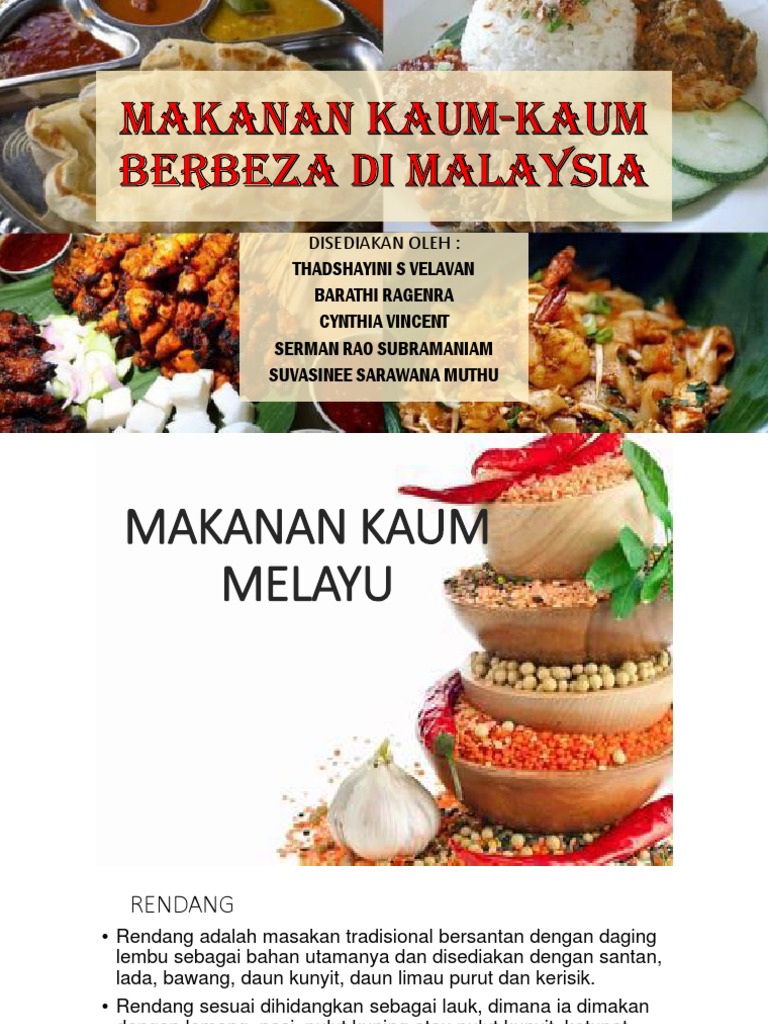 Makanan Tradisional Kaum Di Malaysia