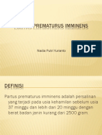 Partus Prematurus Imminens: Nadia Putri Yurianto