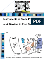 Instruments of Trade Policy: and Barriers To Free Trade