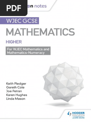 Wjec Gcse Maths Higher Mastering Mathematics Revision Guide Pdf Trigonometric Functions Quadratic Equation