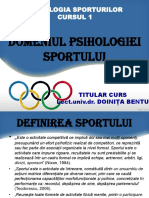 Domeniul Psihologiei Sportului