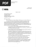 19 March NRA Letter to Senator Wyden 3-19-18